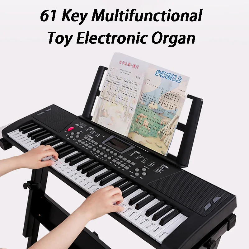 Musical Instrument Synthesizer - Organ elektronik anak, 61 kunci portabel