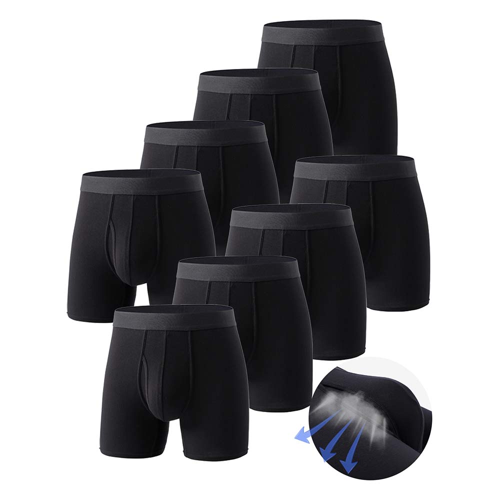 Didgeridoo Bamboo - 8 Buah Celana Boxer Pria Hitam