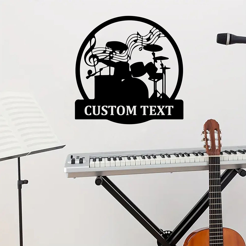 Musical Instrument Names - 1 Buah Wallpaper Perekat Diri Vinyl
