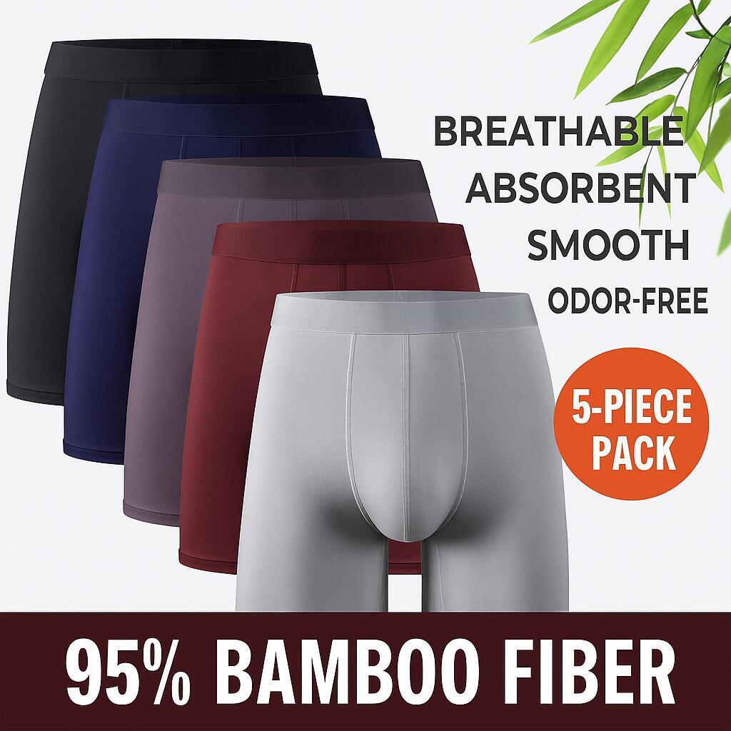 Didgeridoo Bamboo - 5pcs Celana Boxer Pria Panjang 95%