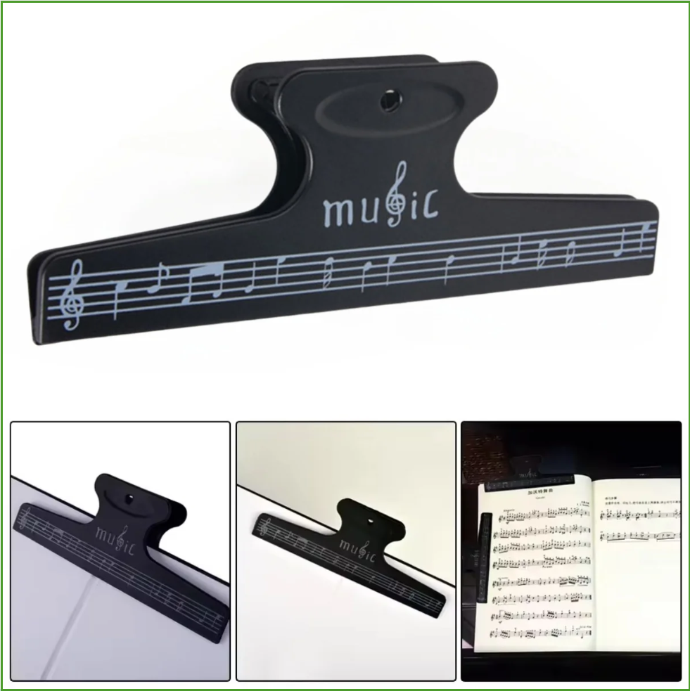 Musical Instrument Names - Klip Penjepit Buku Not Musik, Klip