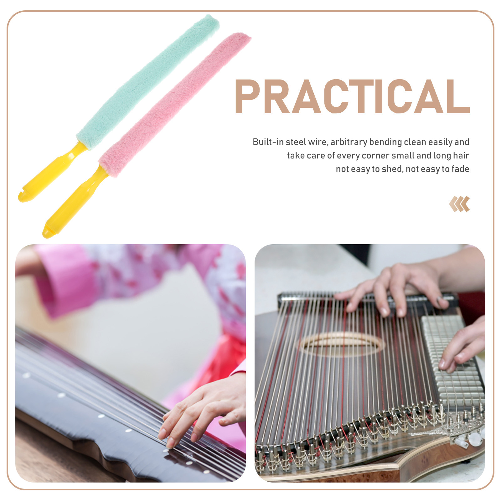 2Pcs Sikat Pembersih Guzheng K - Musical Instrument Guzheng ulasan dan harga