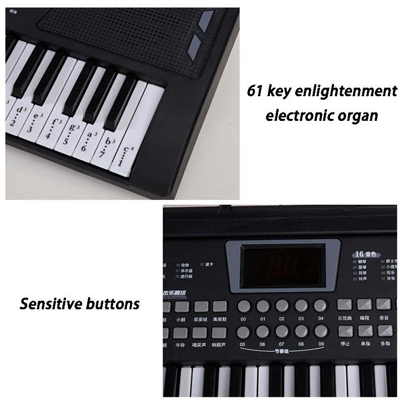 Organ elektronik anak, 61 kunc - Musical Instrument Synthesizer ulasan dan harga