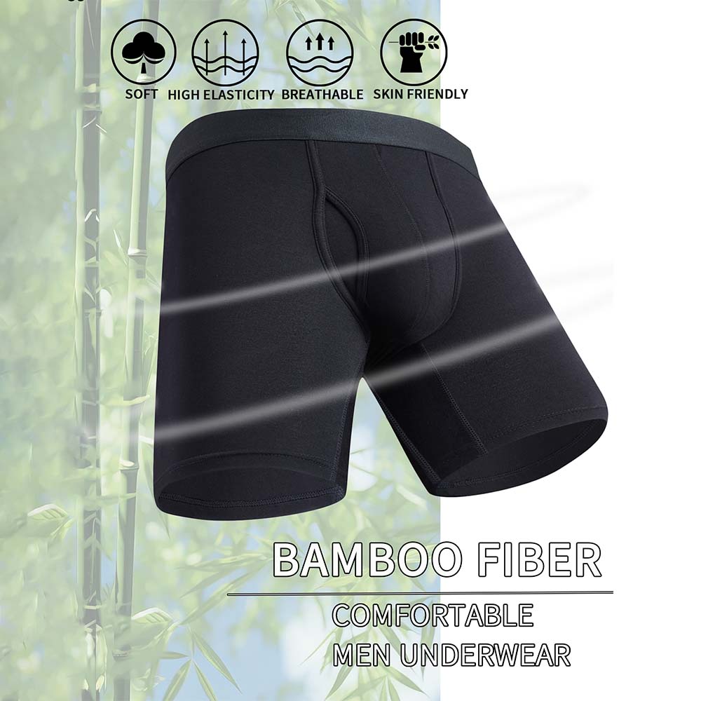 8 Buah Celana Boxer Pria Hitam - Didgeridoo Bamboo ulasan dan harga