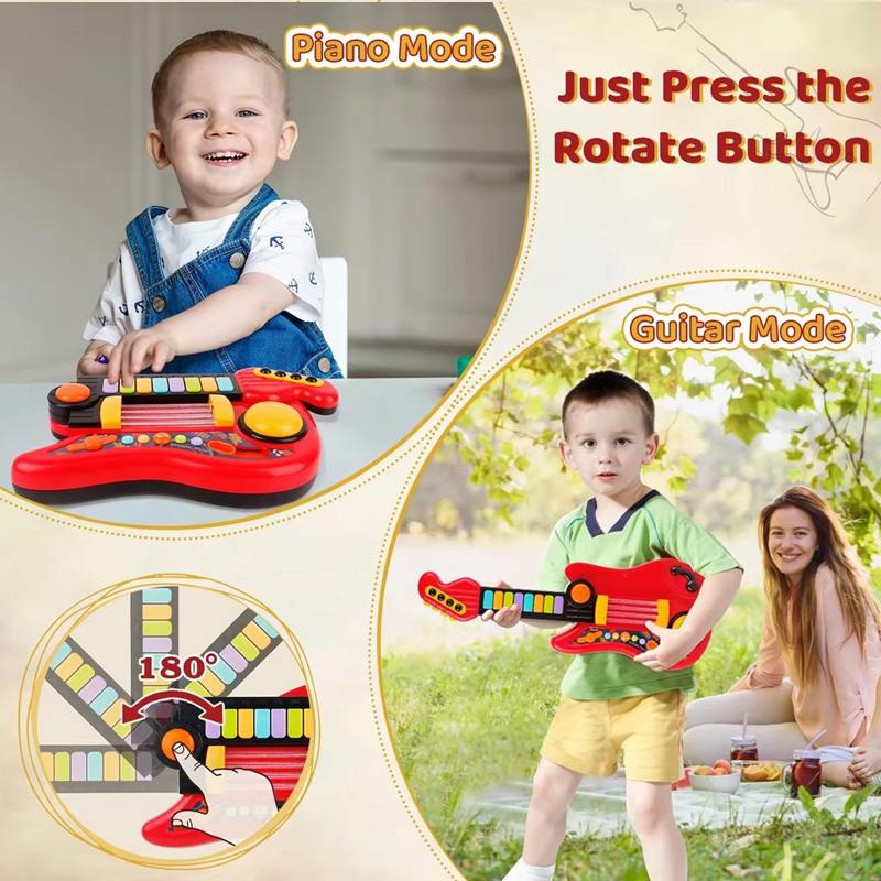 Mainan gitar listrik 2 In 1, m - Musical Instrument Drawing ulasan dan harga