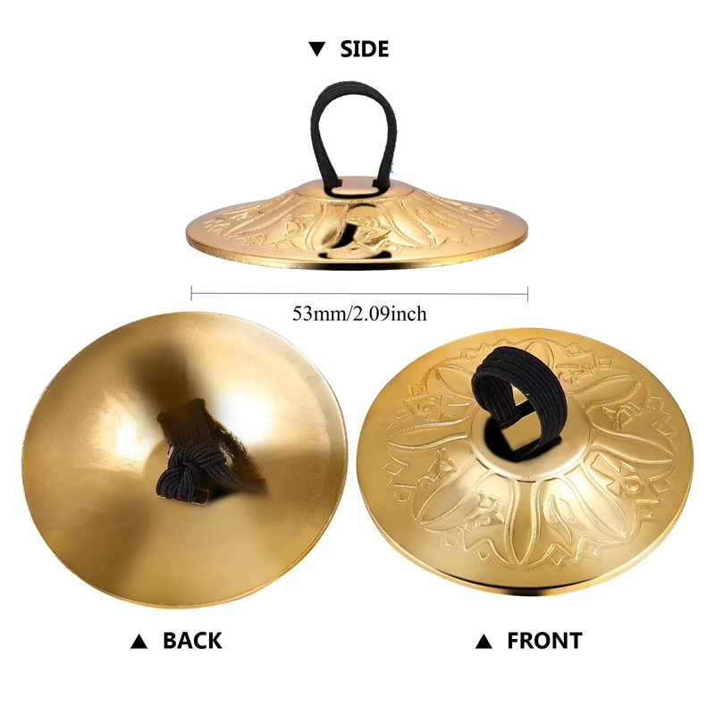2 Buah Simbal Jari Mini Tembag - Musical Instrument Zills ulasan dan harga