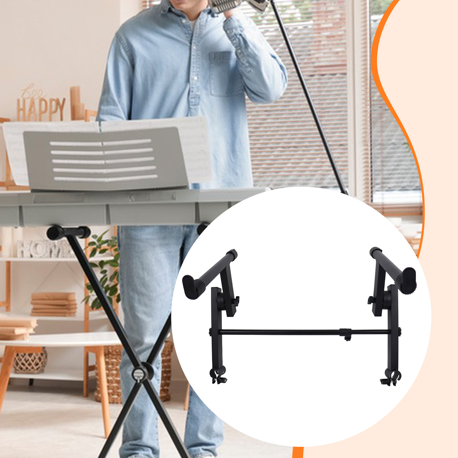 Rak Piano Elektrik Logam 2 Tin - Musical Instrument Names ulasan dan harga
