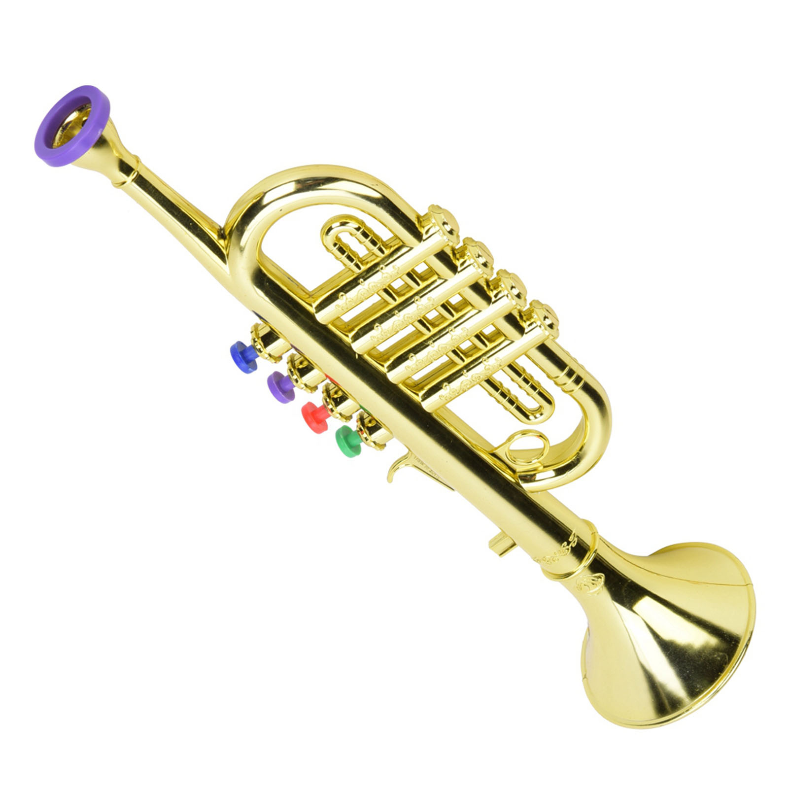 Terompet Anak Berlapis Emas Pl - Musical Instrument Drawing ulasan dan harga