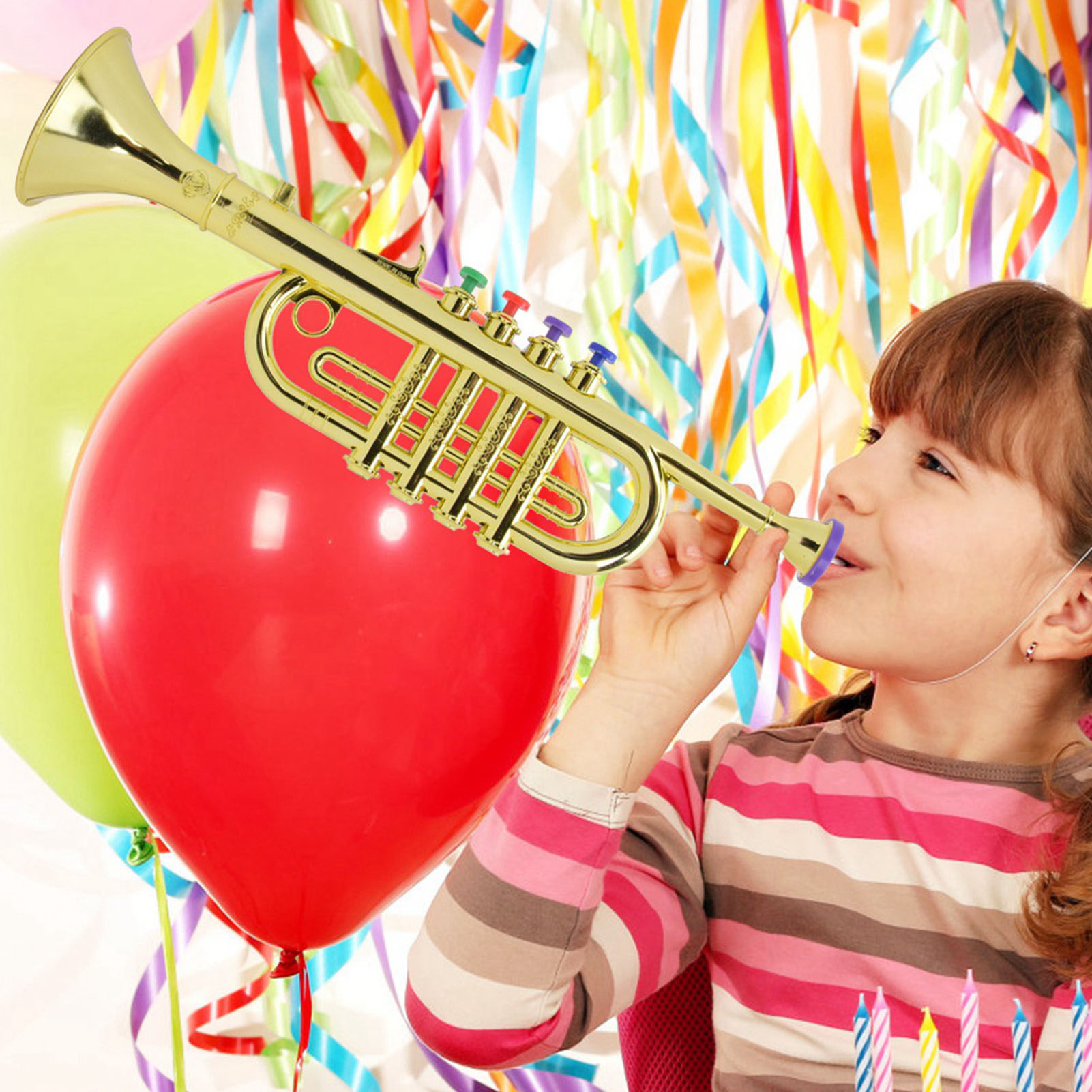 Terompet Anak Berlapis Emas Pl - Musical Instrument Drawing ulasan dan harga