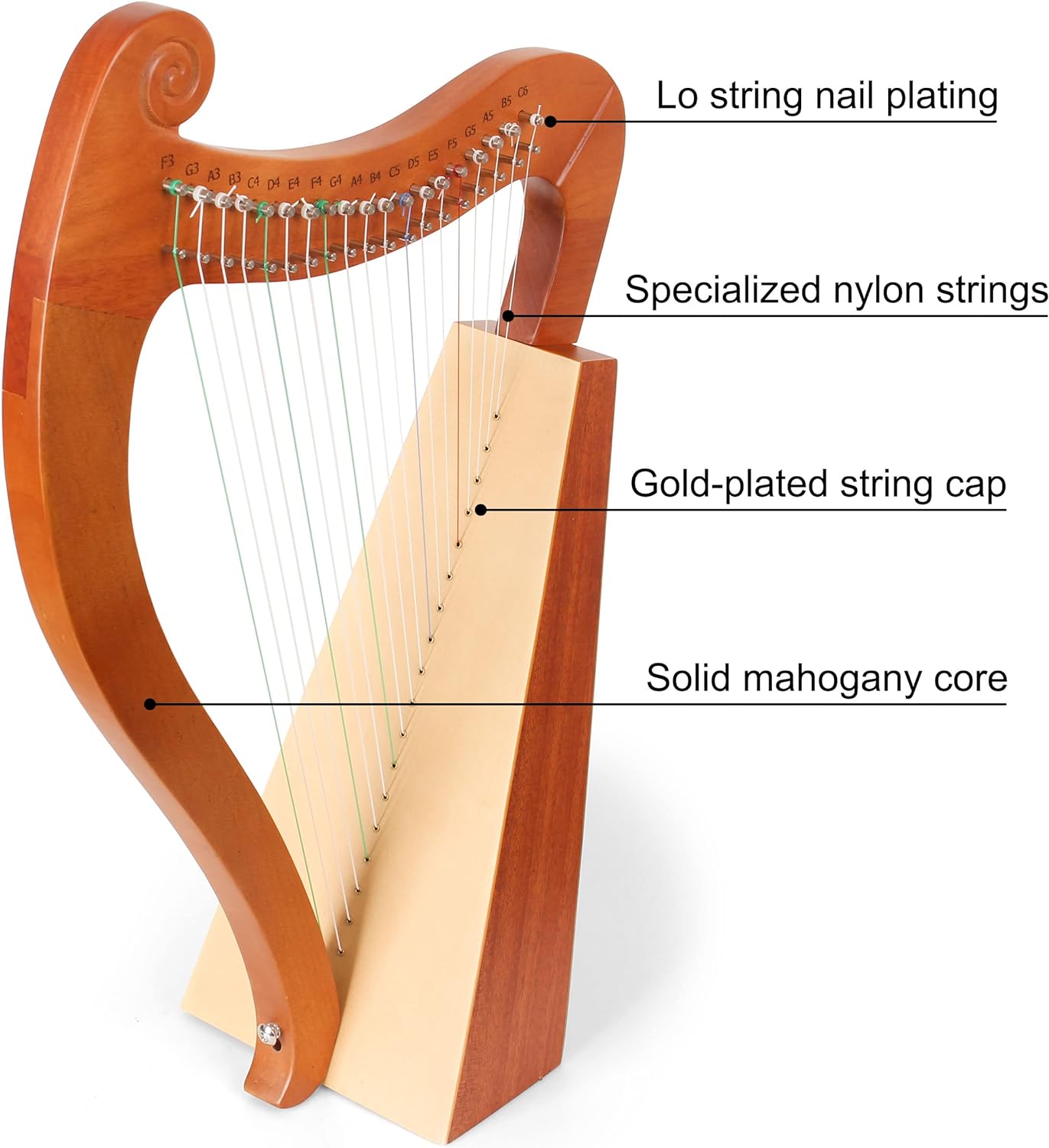 15 19 Senar Mini Harpa Kecapi  - Musical Instrument Names ulasan dan harga