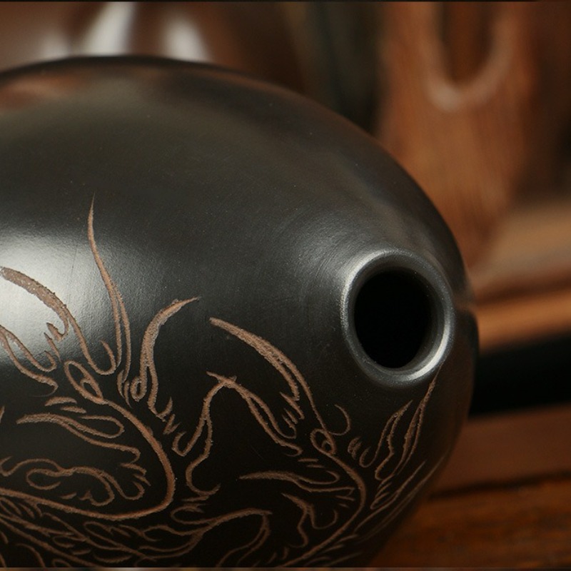Ocarina 8 Lubang Hitam Portabe - Musical Instrument Drawing ulasan dan harga