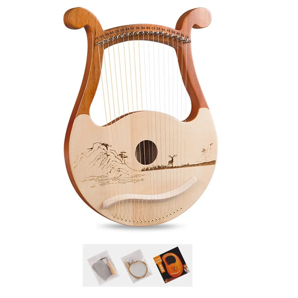 Harpa Lyre 19 Senar Berkualita - Musical Instrument Names ulasan dan harga